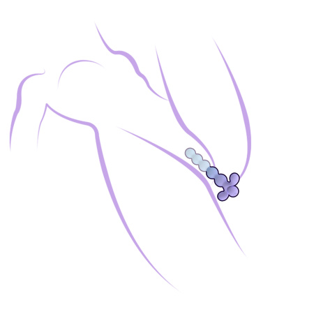 Анальная елочка с вибратором 2в1 Youvic DF1021-3